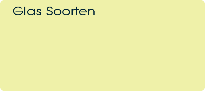 Glas Soorten
